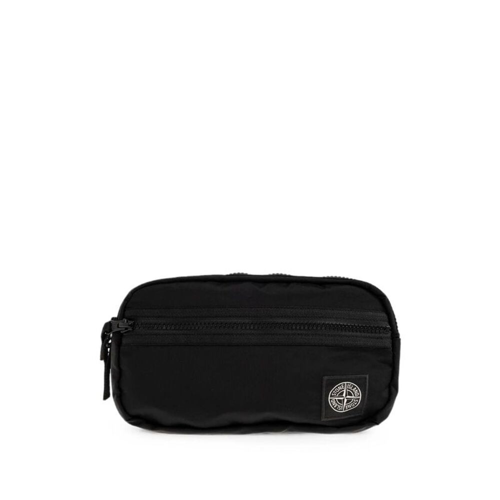 Stone Island Men Belt Bag In Nylon With Zip And Compass Badge